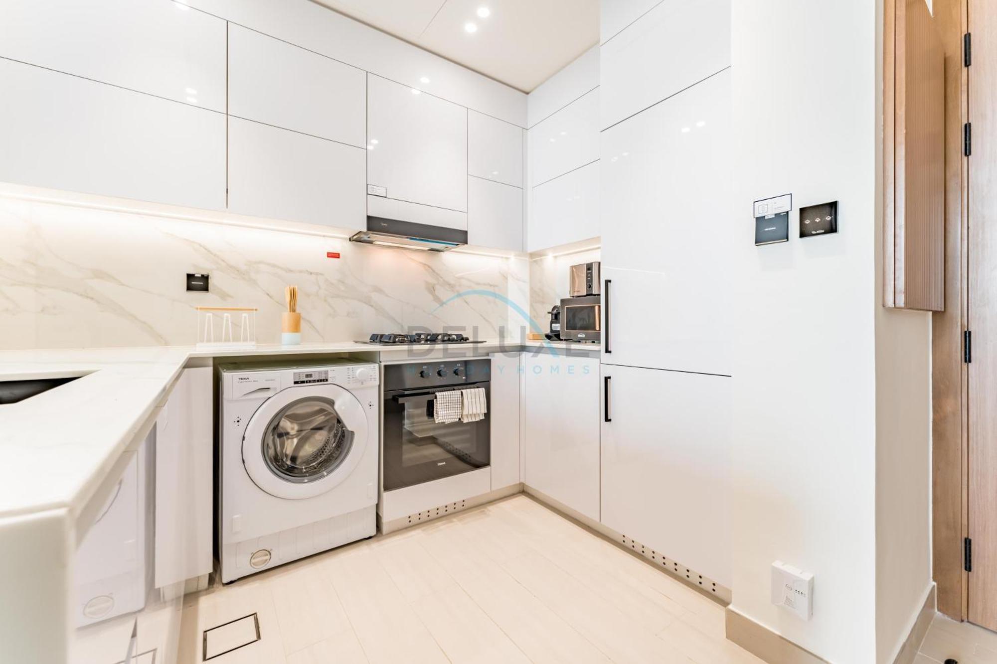 Apartment Views 1br With Private Balcony, Binghatti House, Jumeirah Village Circle By Deluxe Homes Dubai