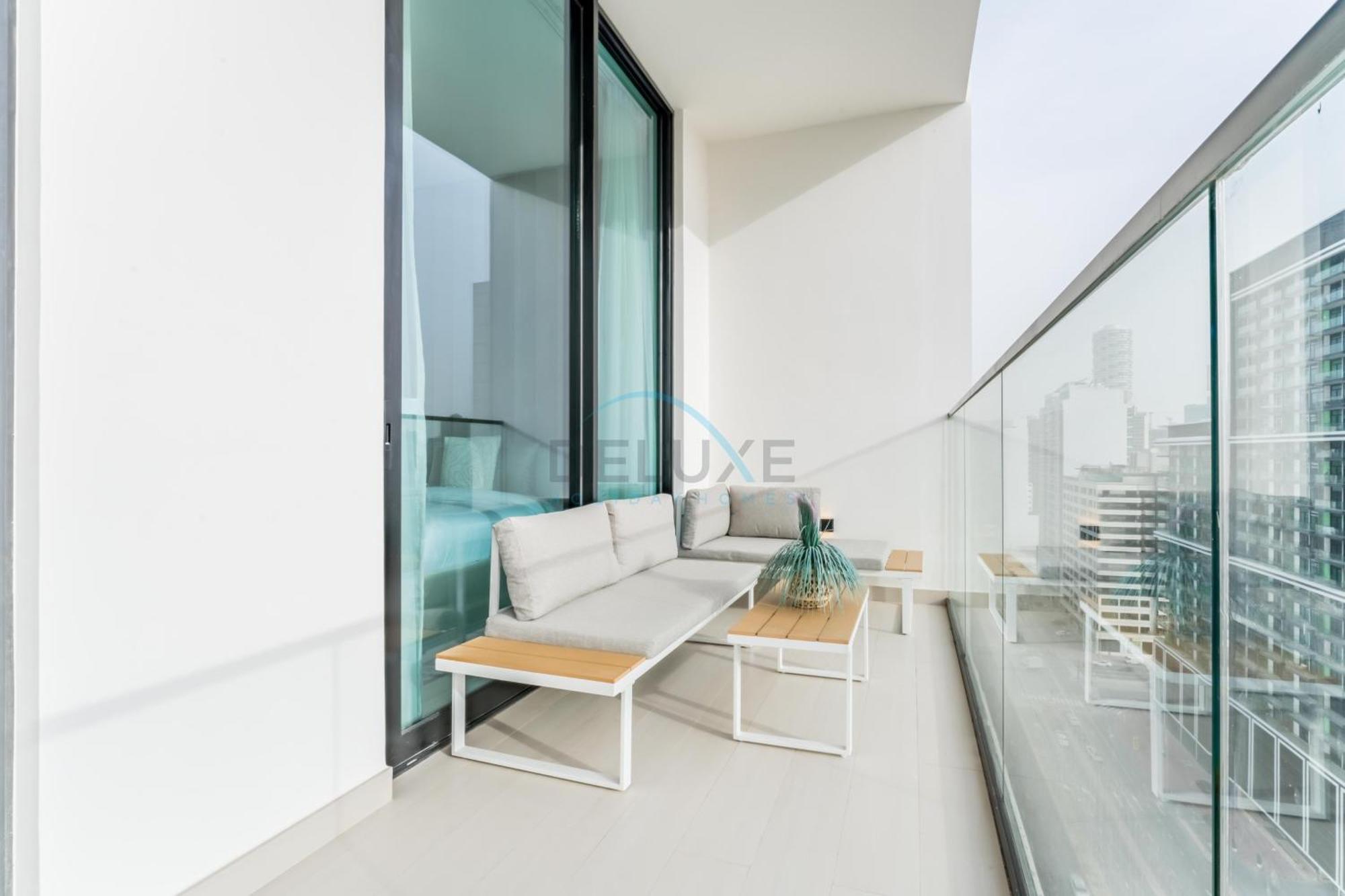 Views 1br With Private Balcony, Binghatti House, Jumeirah Village Circle By Deluxe Homes Dubai