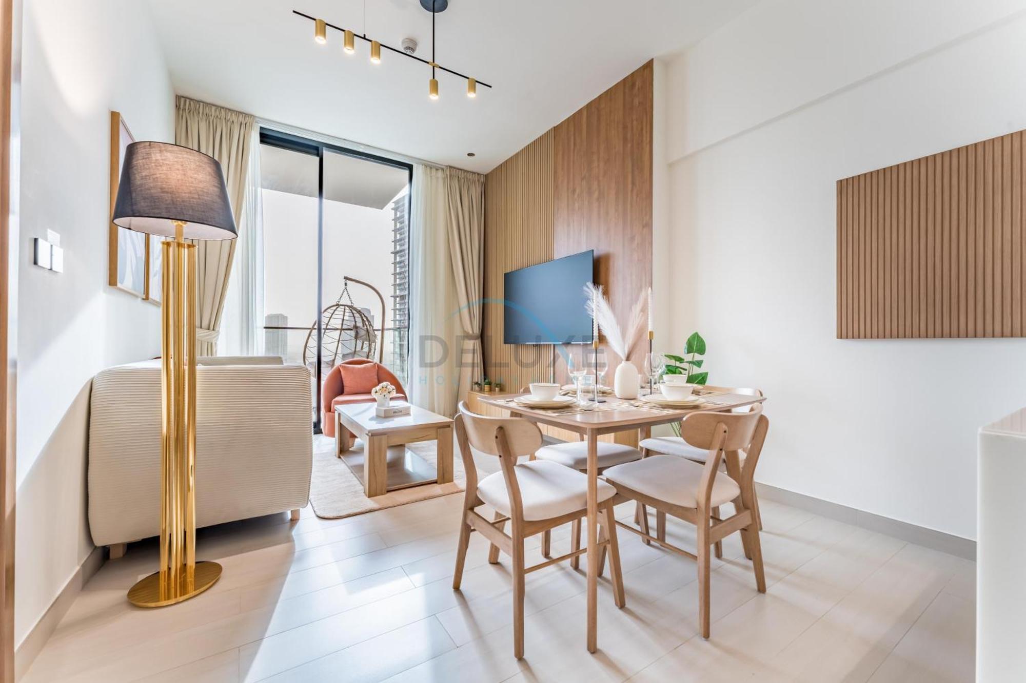 Views 1br With Private Balcony, Binghatti House, Jumeirah Village Circle By Deluxe Homes * Dubai