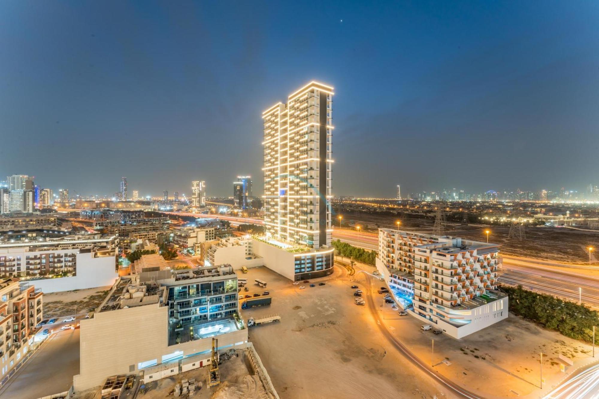 Views 1br With Private Balcony, Binghatti House, Jumeirah Village Circle By Deluxe Homes Apartment *