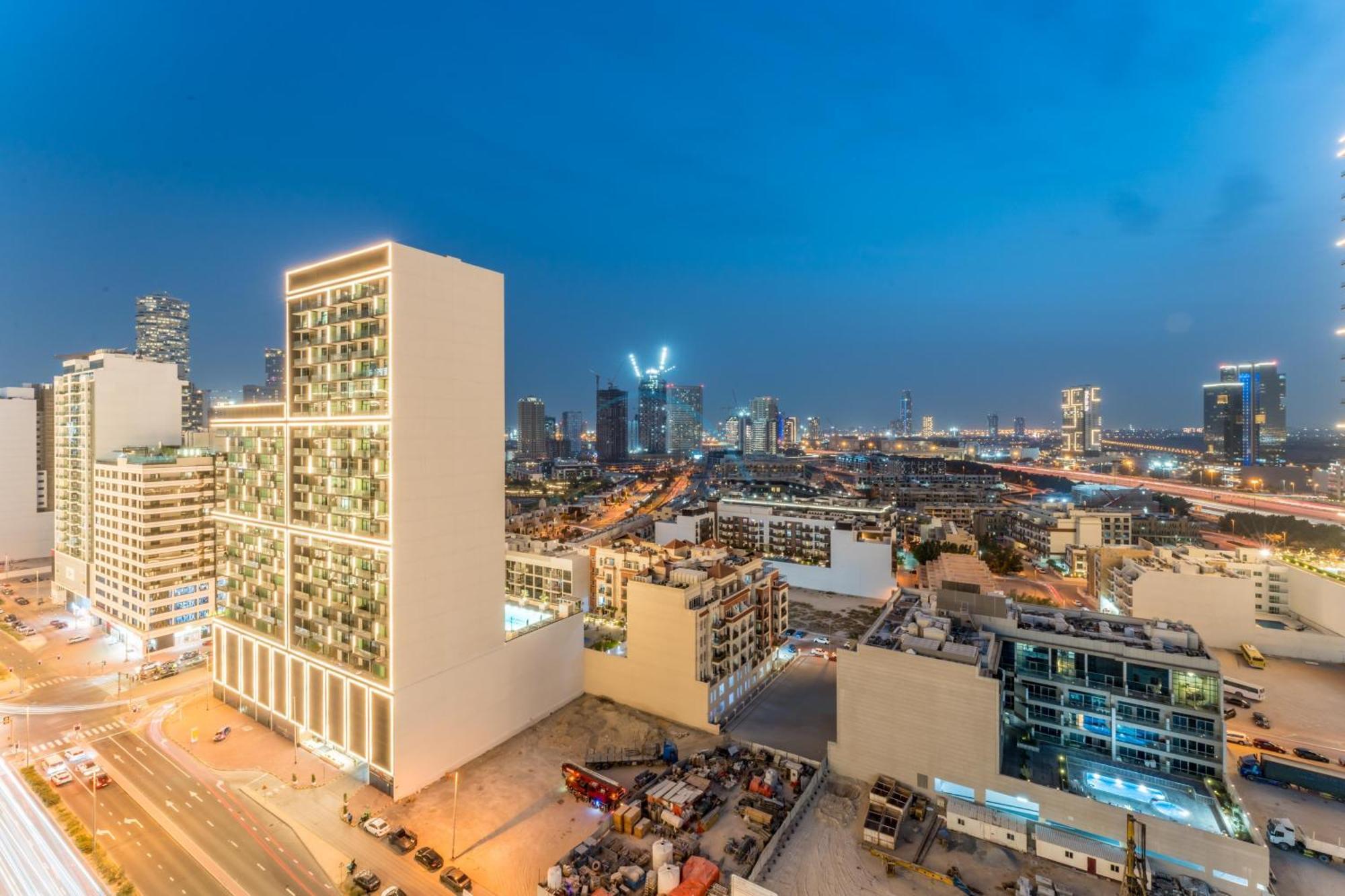 Apartment Views 1br With Private Balcony, Binghatti House, Jumeirah Village Circle By Deluxe Homes Dubai