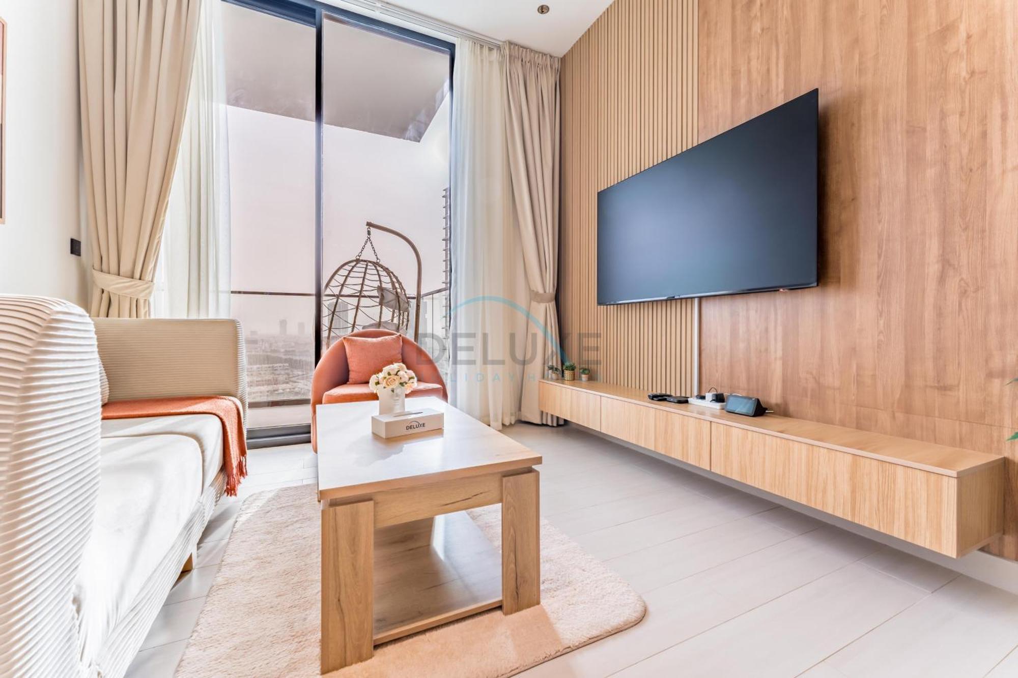 Views 1br With Private Balcony, Binghatti House, Jumeirah Village Circle By Deluxe Homes Apartment *