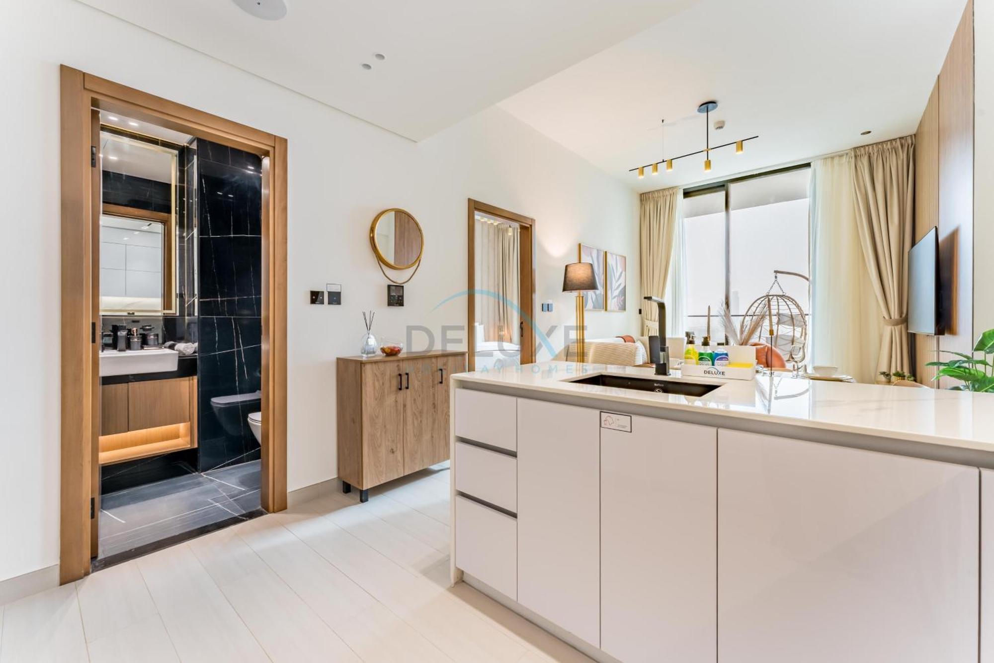 Views 1br With Private Balcony, Binghatti House, Jumeirah Village Circle By Deluxe Homes * Dubai